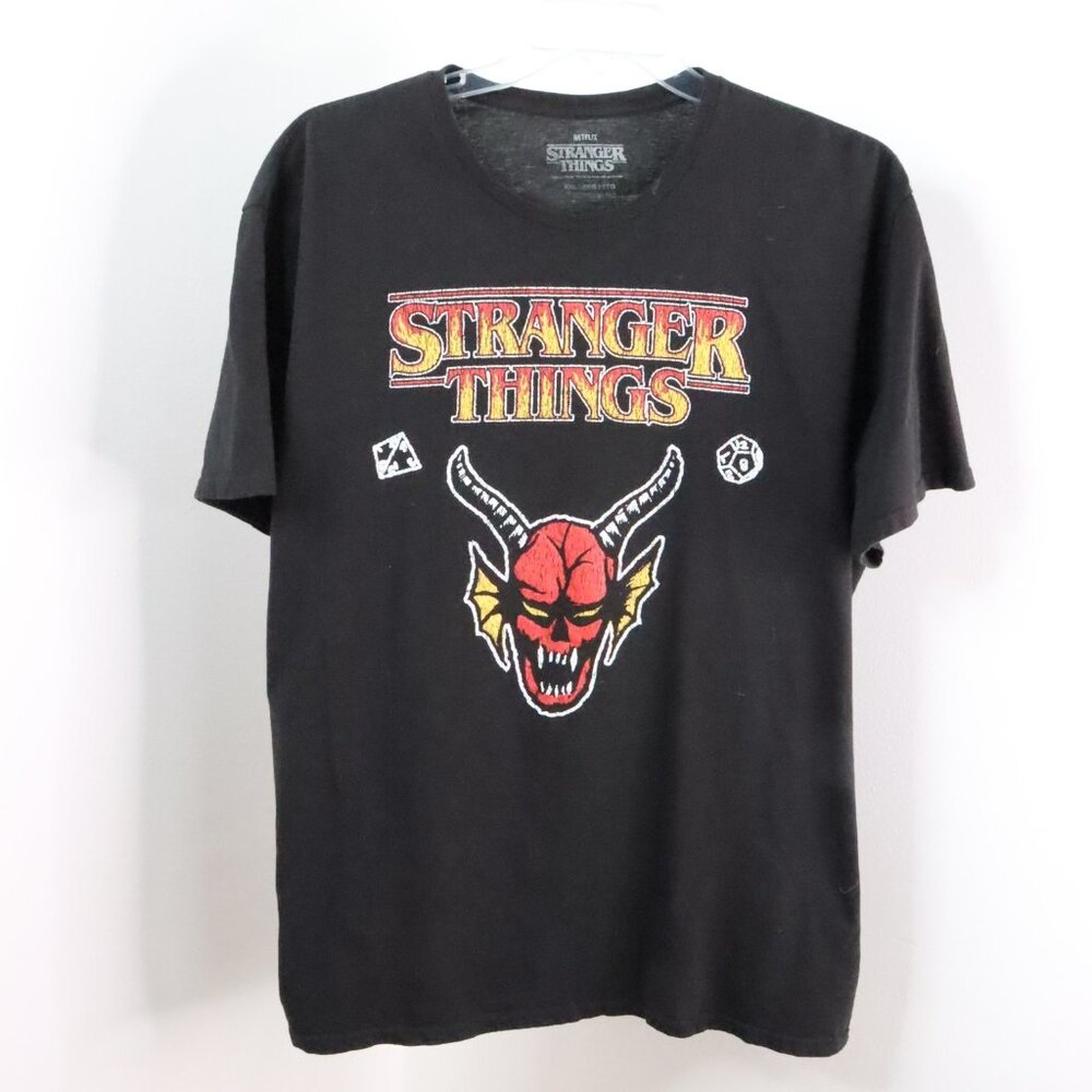 Netflix Stranger Things Men's Adult Unisex XXL Cotton Hellfire Graphic T-Shirt
